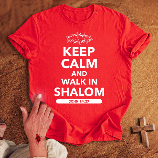 Keep Calm and Walk in Shalom T-shirt