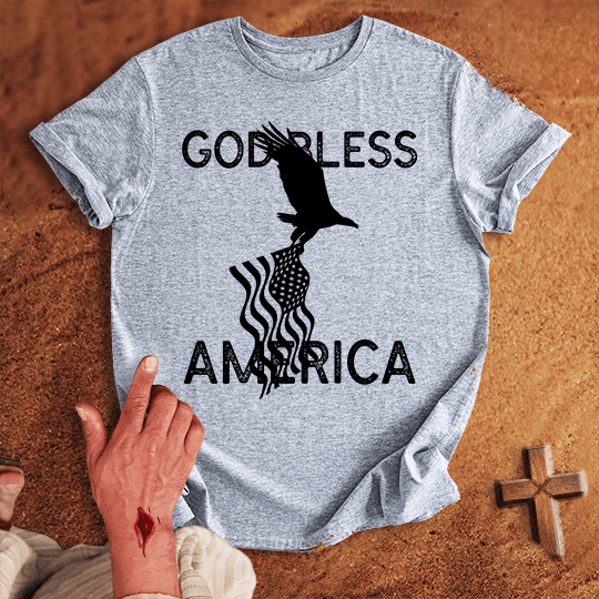 God Bless America T Shirt - Red 2XL | Biblical & Scripture Inspired Apparel | Jesus Monk