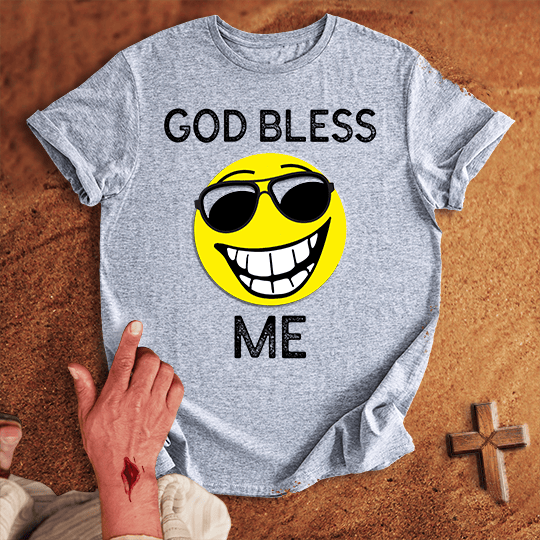 God Bless Me T Shirt - Black M | Biblical & Scripture Inspired Apparel | Jesus Monk