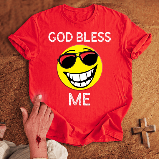 God Bless Me T Shirt - Sport Grey S | Biblical & Scripture Inspired Apparel | Jesus Monk