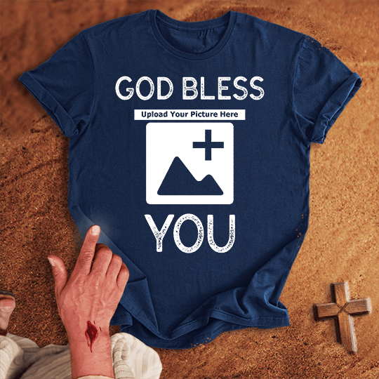 God Bless You T Shirt - White S | Biblical & Scripture Inspired Apparel | Jesus Monk