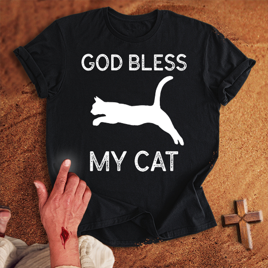God Bless My Cat T-shirt