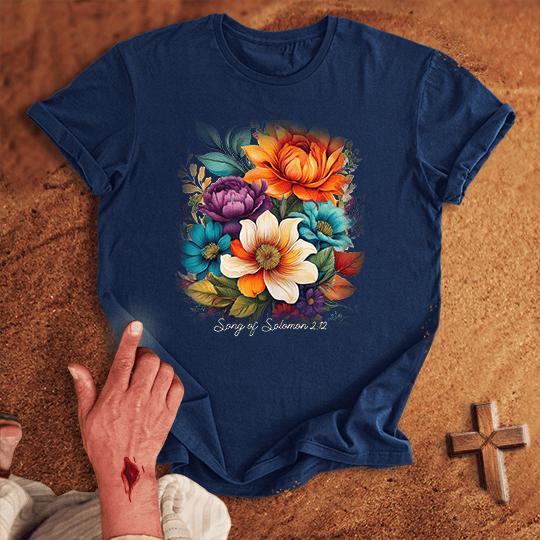 Floral T Shirt - Sand 3XL | Biblical & Scripture Inspired Apparel | Jesus Monk