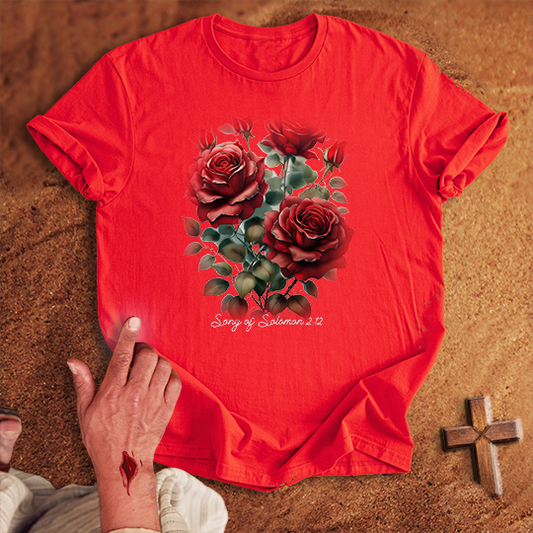 Red Rose Flowers T-shirt