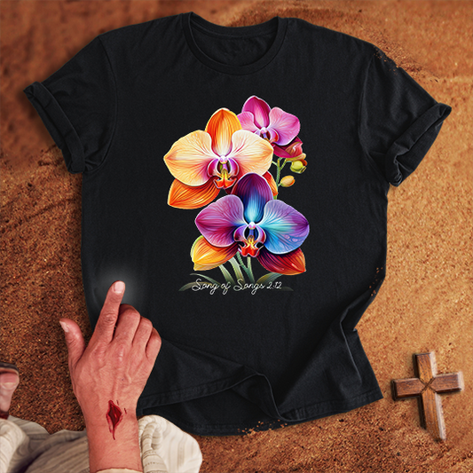 Vibrant Orchid Flowers T-shirt
