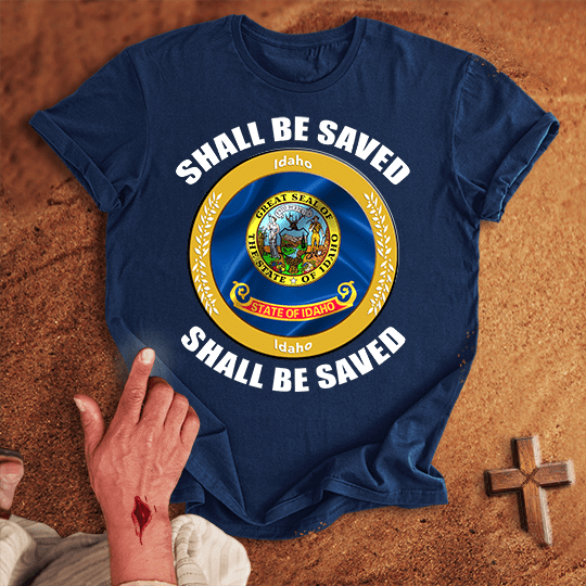 Idaho Shall Be Saved T Shirt - Black 3XL | Biblical & Scripture Inspired Apparel | Jesus Monk