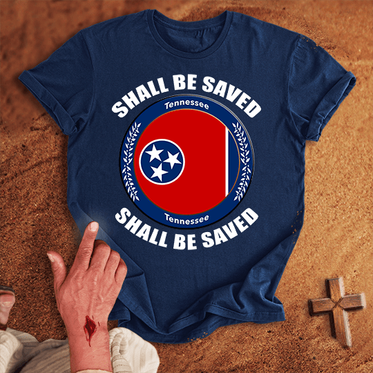Tennessee Shall Be Saved T Shirt - Sand S | Biblical & Scripture Inspired Apparel | Jesus Monk