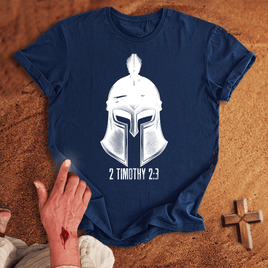 Soldier Of Jesus Christ 3 T Shirt - Red S | Biblical & Scripture Inspired Apparel | Jesus Monk