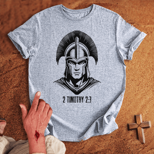 Soldier Of Jesus Christ 7 T Shirt - Military Green XL | Biblical & Scripture Inspired Apparel | Jesus Monk