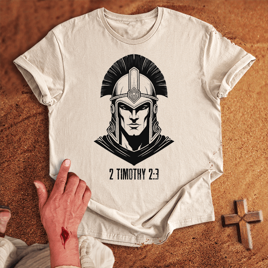 Soldier Of Jesus Christ 8 T Shirt - Black M | Biblical & Scripture Inspired Apparel | Jesus Monk