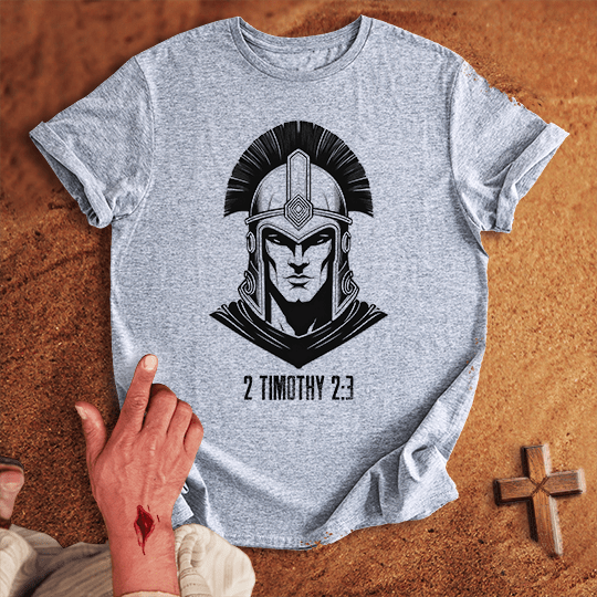 Soldier Of Jesus Christ 8 T Shirt - Black XL | Biblical & Scripture Inspired Apparel | Jesus Monk