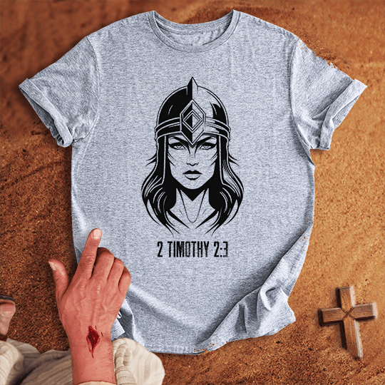 Soldier Of Jesus Christ 9 T Shirt - Tropical Blue XL | Biblical & Scripture Inspired Apparel | Jesus Monk