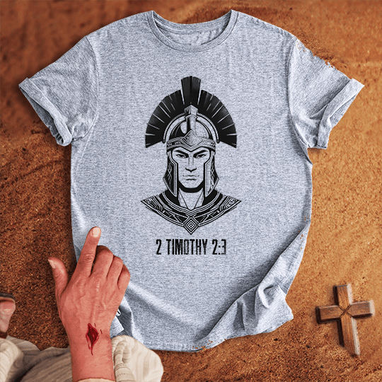 Soldier Of Jesus Christ 10 T Shirt - Navy XL | Biblical & Scripture Inspired Apparel | Jesus Monk