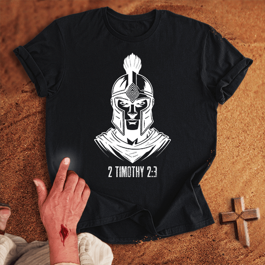 Soldier Of Jesus Christ 11 T Shirt - Sport Grey 3XL | Biblical & Scripture Inspired Apparel | Jesus Monk