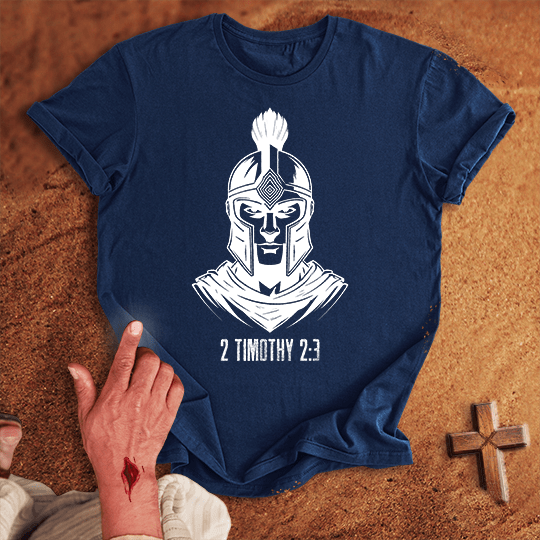 Soldier Of Jesus Christ 11 T Shirt - Red S | Biblical & Scripture Inspired Apparel | Jesus Monk