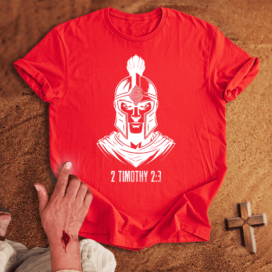 Soldier Of Jesus Christ 11 T Shirt - Sport Grey M | Biblical & Scripture Inspired Apparel | Jesus Monk