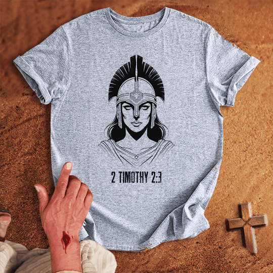 Soldier Of Jesus Christ 14 T Shirt - Tropical Blue XL | Biblical & Scripture Inspired Apparel | Jesus Monk