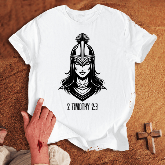 Soldier Of Jesus Christ 15 T Shirt - Military Green 3XL | Biblical & Scripture Inspired Apparel | Jesus Monk