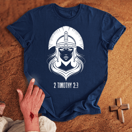 Soldier Of Jesus Christ 16 T Shirt - White S | Biblical & Scripture Inspired Apparel | Jesus Monk