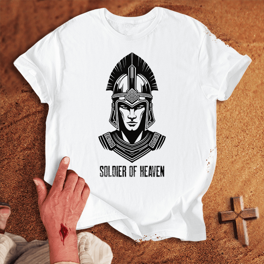 Soldier Of Heaven 3 T Shirt - Black M | Biblical & Scripture Inspired Apparel | Jesus Monk