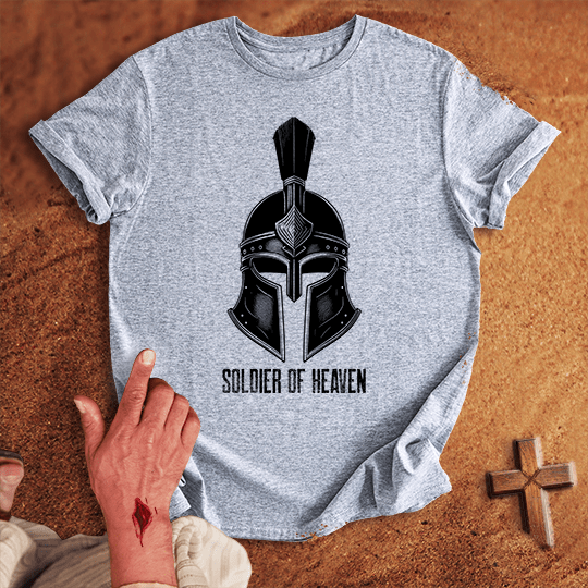 Soldier Of Heaven 5 T Shirt - Military Green XL | Biblical & Scripture Inspired Apparel | Jesus Monk