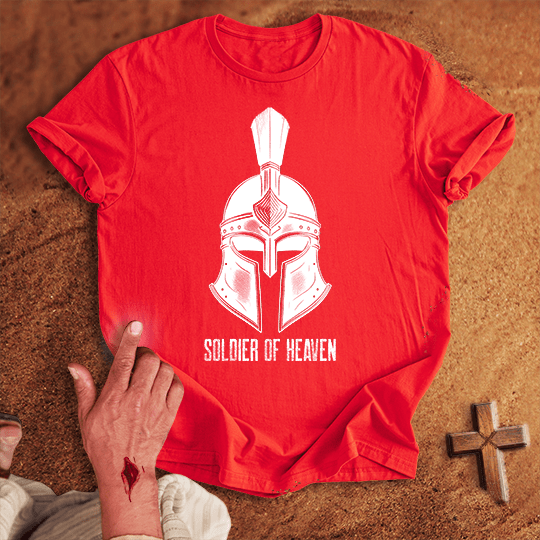 Soldier Of Heaven 5 T Shirt - Military Green M | Biblical & Scripture Inspired Apparel | Jesus Monk