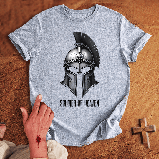 Soldier Of Heaven 9 T Shirt - Tropical Blue L | Biblical & Scripture Inspired Apparel | Jesus Monk
