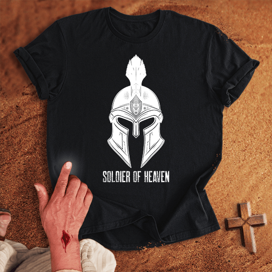 Soldier Of Heaven 10 T Shirt - Sport Grey M | Biblical & Scripture Inspired Apparel | Jesus Monk