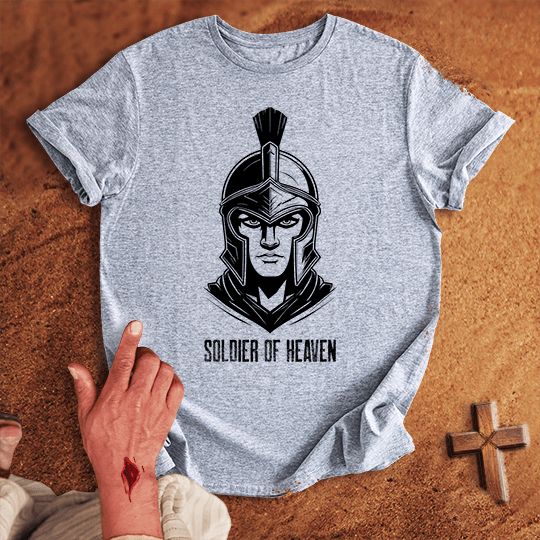 Soldier Of Heaven 11 T Shirt - Navy M | Biblical & Scripture Inspired Apparel | Jesus Monk