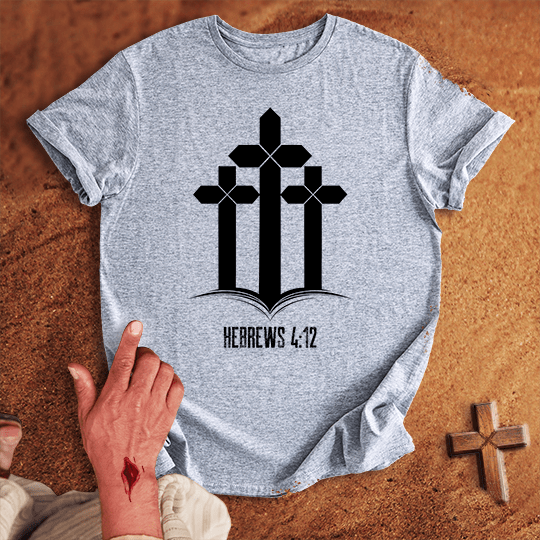 3 Crosses 9 T Shirt - Military Green 3XL | Biblical & Scripture Inspired Apparel | Jesus Monk