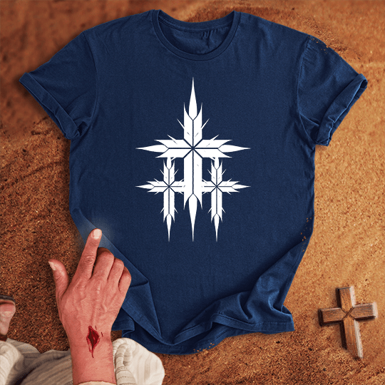3 Crosses 16 T Shirt - Military Green 3XL | Biblical & Scripture Inspired Apparel | Jesus Monk