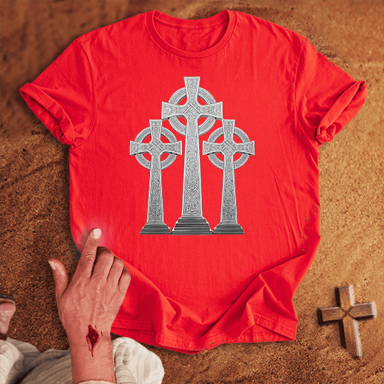 3 Crosses 26 T Shirt - Black S | Biblical & Scripture Inspired Apparel | Jesus Monk