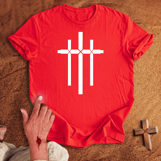 3 Crosses 29 T Shirt - Black M | Biblical & Scripture Inspired Apparel | Jesus Monk