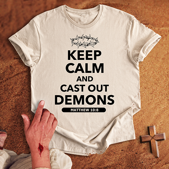 Keep Calm and Cast Out Demons T-shirt