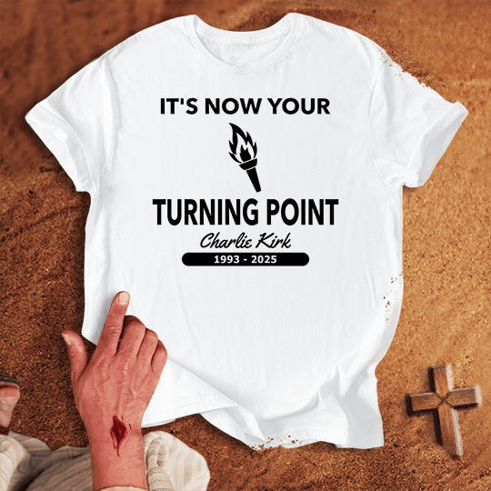 Its Now Your Turning Point T Shirt - Red 2XL | Biblical & Scripture Inspired Apparel | Jesus Monk