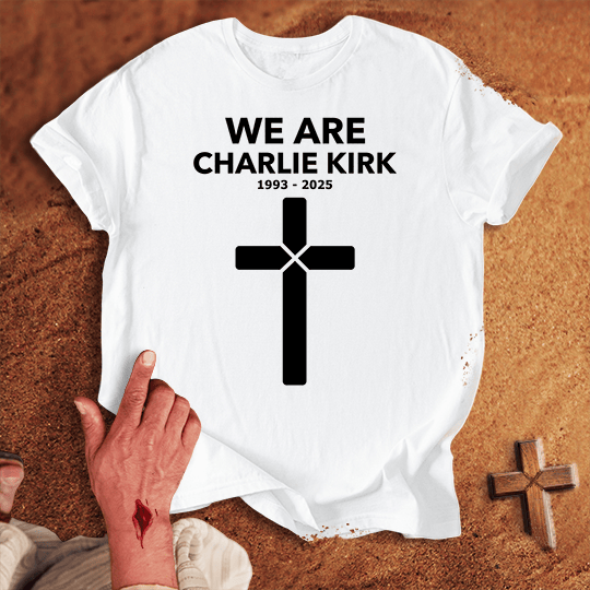 We Are Charlie Kirk T Shirt - Black 2XL | Biblical & Scripture Inspired Apparel | Jesus Monk