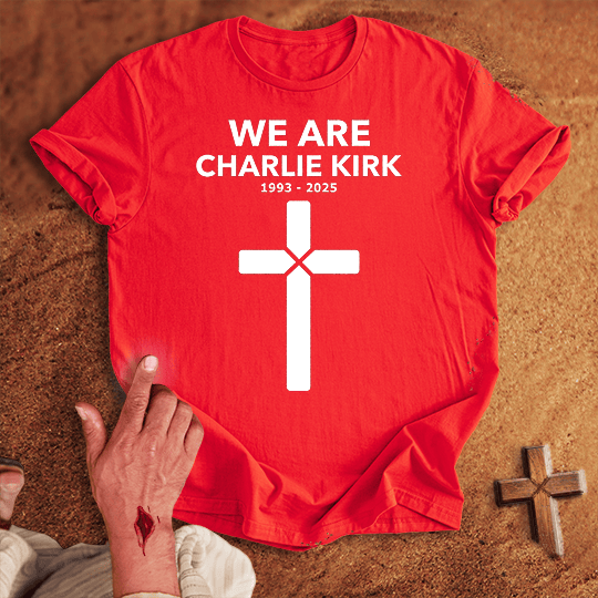 We Are Charlie Kirk T Shirt - Sport Grey S | Biblical & Scripture Inspired Apparel | Jesus Monk