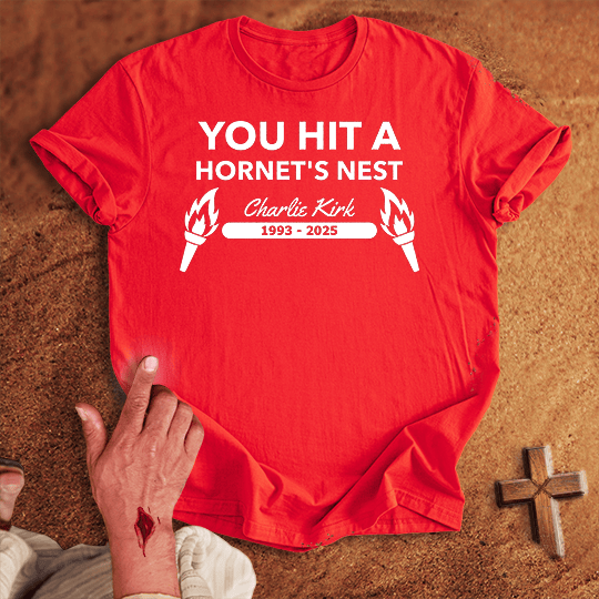 You Hit A Hornets Nest T Shirt - Navy S | Biblical & Scripture Inspired Apparel | Jesus Monk