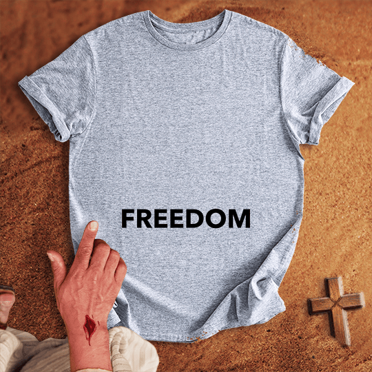 Freedom 1 T Shirt - Navy M | Biblical & Scripture Inspired Apparel | Jesus Monk