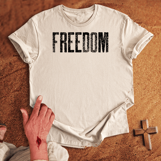 Freedom 4 T Shirt - Tropical Blue M | Biblical & Scripture Inspired Apparel | Jesus Monk