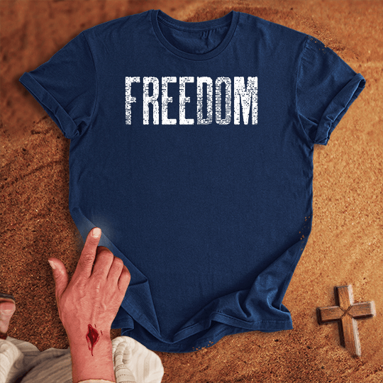 Freedom 4 T Shirt - Sand S | Biblical & Scripture Inspired Apparel | Jesus Monk