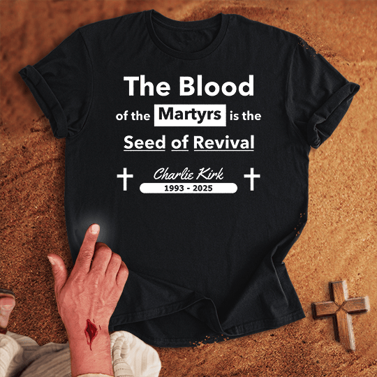 The Blood Of The Martyrs T Shirt - Red 3XL | Biblical & Scripture Inspired Apparel | Jesus Monk