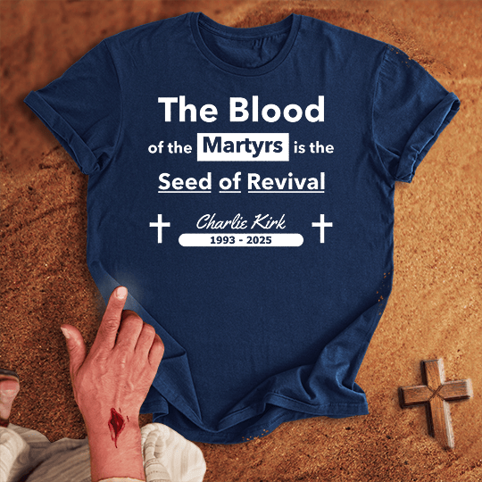 The Blood Of The Martyrs T Shirt - Sport Grey S | Biblical & Scripture Inspired Apparel | Jesus Monk