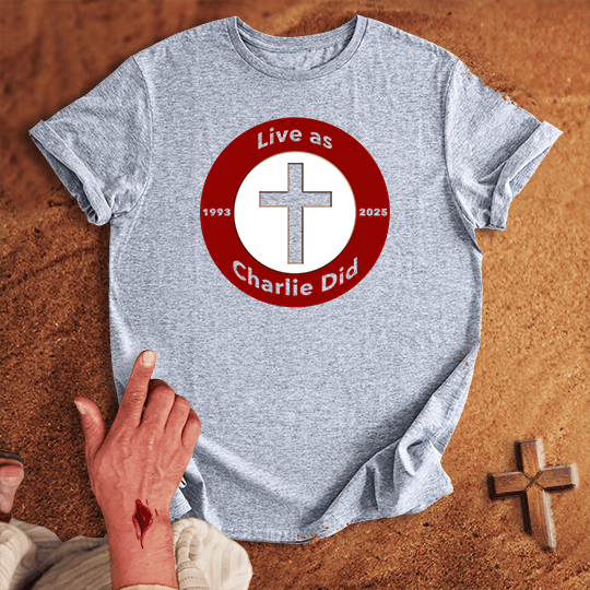 Live As Charlie Did T Shirt - White 2XL | Biblical & Scripture Inspired Apparel | Jesus Monk
