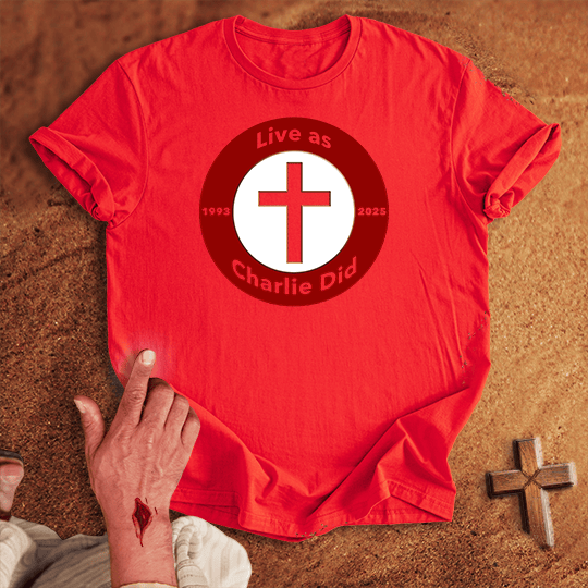 Live As Charlie Did T Shirt - Black S | Biblical & Scripture Inspired Apparel | Jesus Monk
