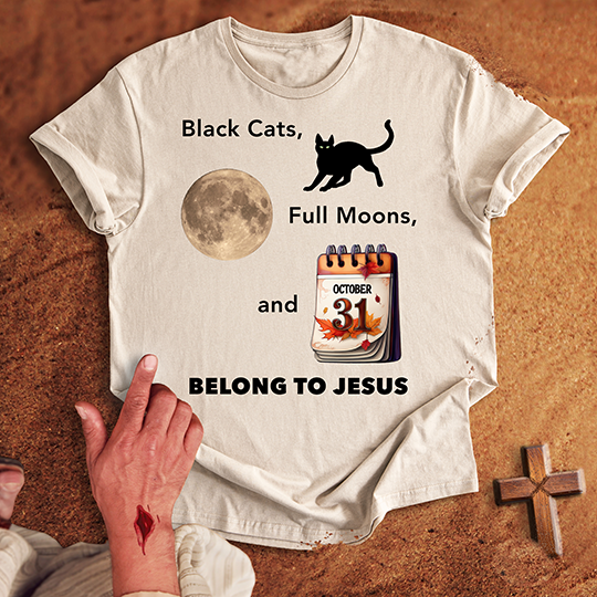 Black Cats Belong to Jesus T-shirt