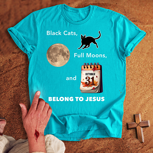 Black Cats Belong to Jesus T-shirt