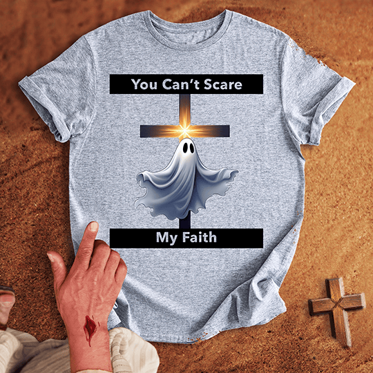 You Can T Scare My Faith T Shirt - White 2XL | Biblical & Scripture Inspired Apparel | Jesus Monk